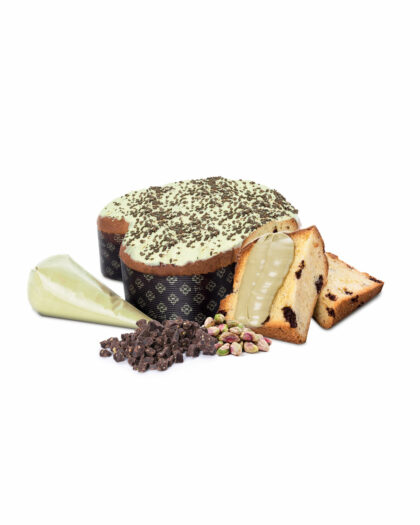 Colomba Artigianale al PISTACCHIO con Cioccolato di Modica IGP - Linea Elegant - immagine 2