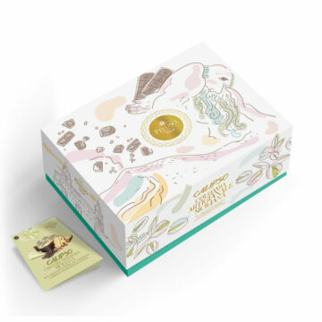Colomba Artigianale al PISTACCHIO con Cioccolato di Modica IGP - Linea Elegant