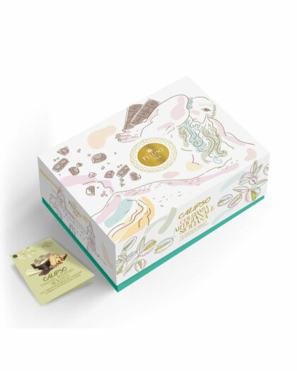 Colomba Artigianale al PISTACCHIO con Cioccolato di Modica IGP - Linea Elegant