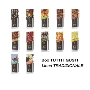 Cioccolato di Modica IGP - Box TUTTI I GUSTI - Linea TRADIZIONALE