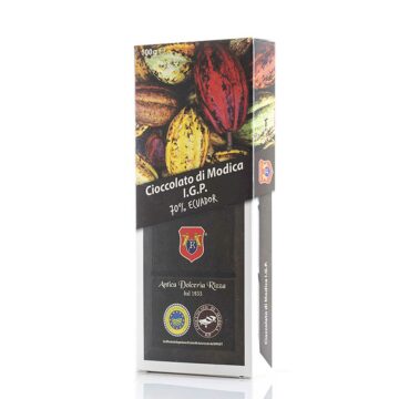 Cioccolato di Modica IGP 70% cacao Ecuador - Tradizionale - Antica Dolceria Rizza