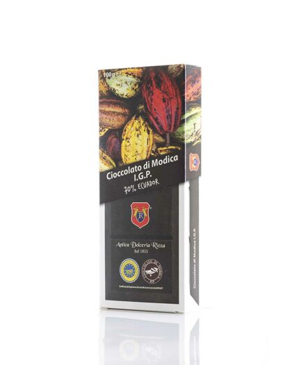Cioccolato di Modica IGP 70% cacao Ecuador - Tradizionale - Antica Dolceria Rizza