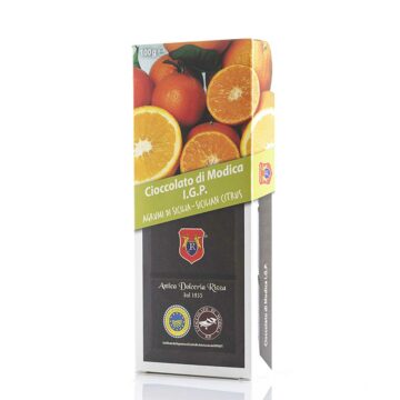 Cioccolato di Modica IGP agli Agrumi di Sicilia - Tradizionale - Antica Dolceria Rizza