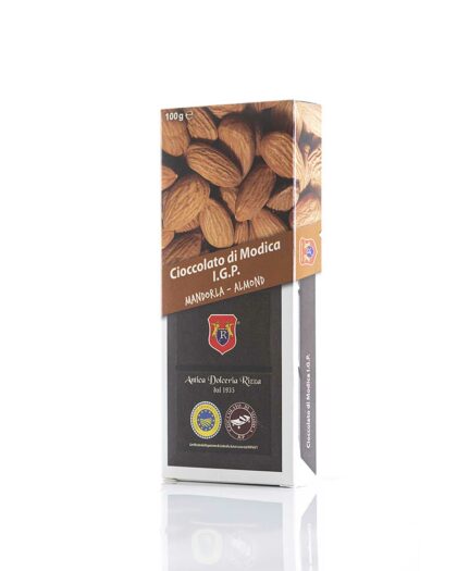 Cioccolato di Modica IGP alla Mandorla - Tradizionale - Antica Dolceria Rizza