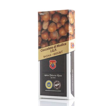 Cioccolato di Modica IGP alla Nocciola - Tradizionale - Antica Dolceria Rizza