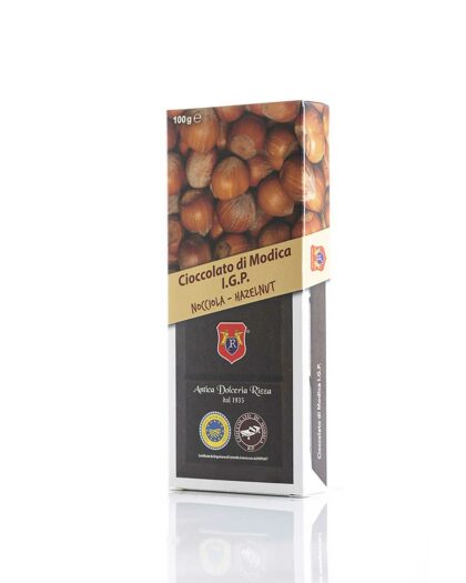 Cioccolato di Modica IGP alla Nocciola - Tradizionale - Antica Dolceria Rizza