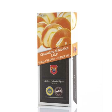 Cioccolato di Modica IGP alla Scorza d'Arancia - Tradizionale - Antica Dolceria Rizza