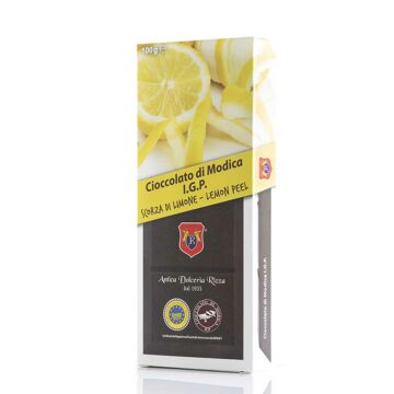 Cioccolato di Modica IGP alla Scorza di Limone - Tradizionale - Antica Dolceria Rizza