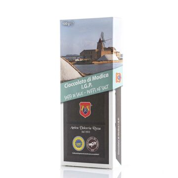 Cioccolato di Modica IGP ai Soffi di Sale - Tradizionale - Antica Dolceria Rizza