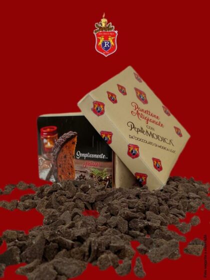 Panettone Artigianale con PEPITEMODICA® da Cioccolato di Modica IGP