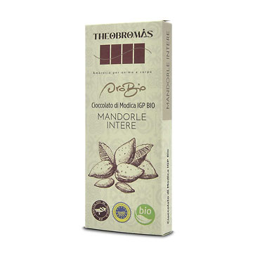 Cioccolato di Modica IGP Biologico con Mandorle Intere - Oro Bio - THEOBROMÀS