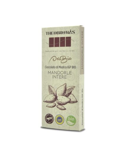 Cioccolato di Modica IGP Biologico con Mandorle Intere - Oro Bio - THEOBROMÀS