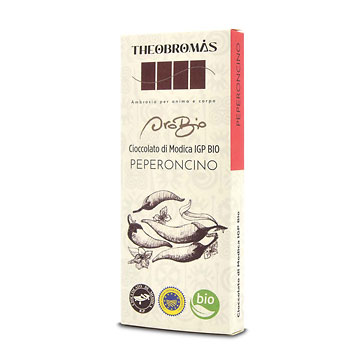 Cioccolato di Modica IGP Biologico con Peperoncino - Oro Bio - THEOBROMÀS