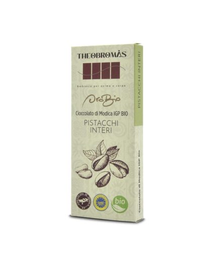 Cioccolato di Modica IGP Biologico con Pistacchi Interi - Oro Bio - THEOBROMÀS