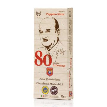 Cioccolato di Modica IGP 80% cacao Santo Domingo - Special Edition - Antica Dolceria Rizza