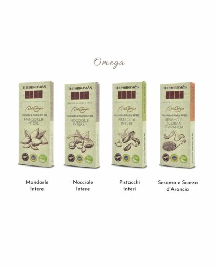 Cioccolato di Modica IGP Biologico - Box OMEGA - Linea ORO BIO - THEOBROMÀS
